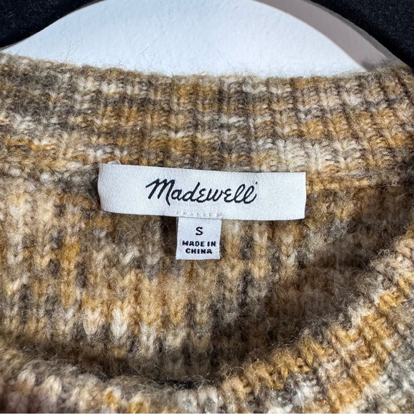 Madewell Brown Marled Knit Button Front Cardigan Sweater Size S - Picture 3 of 5